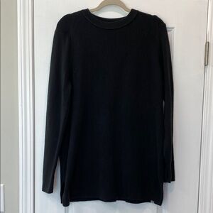 Lululemon Classic Black Ribbed Long Sleeve Sweater